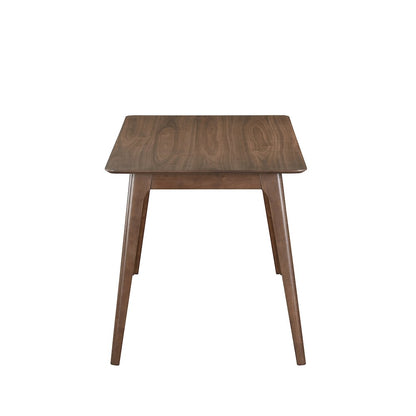Oscar 5-Piece Wood Counter Table Set in Walnut/Teal