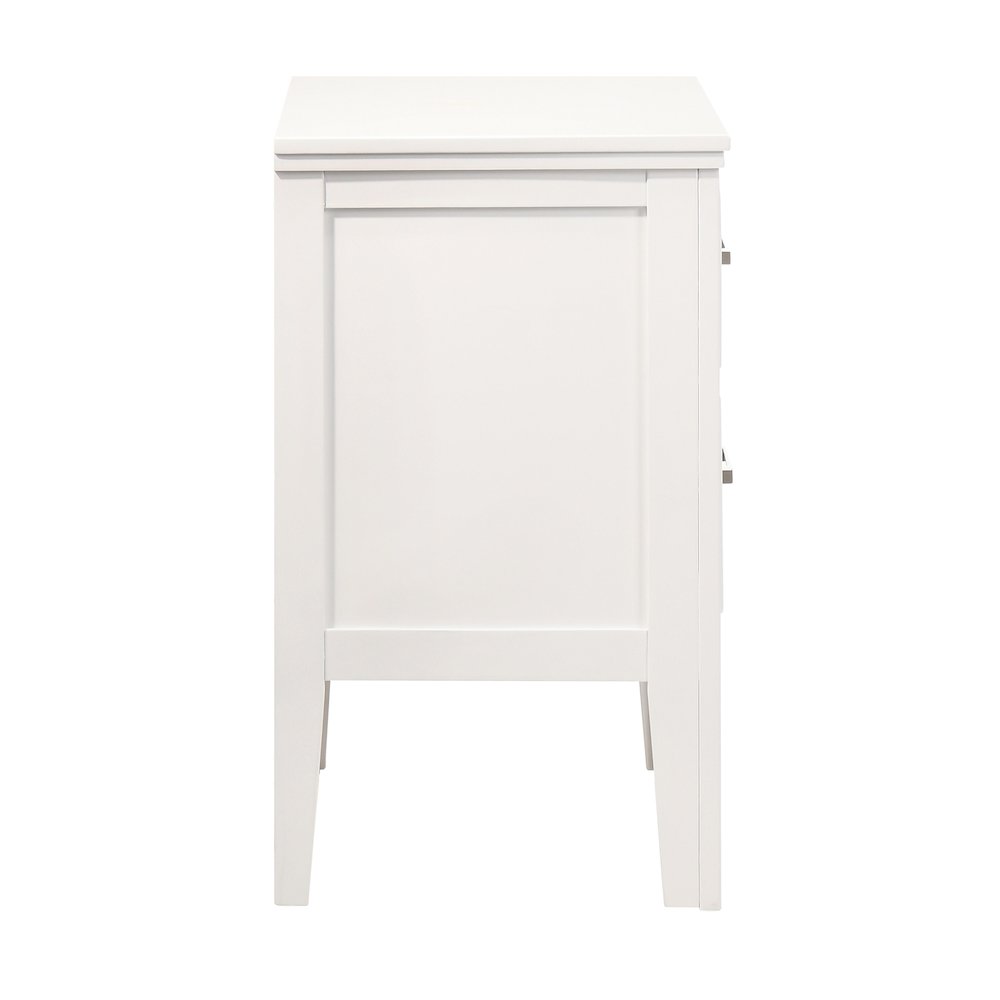 Andover Wood Nightstand in White (Set of 2)