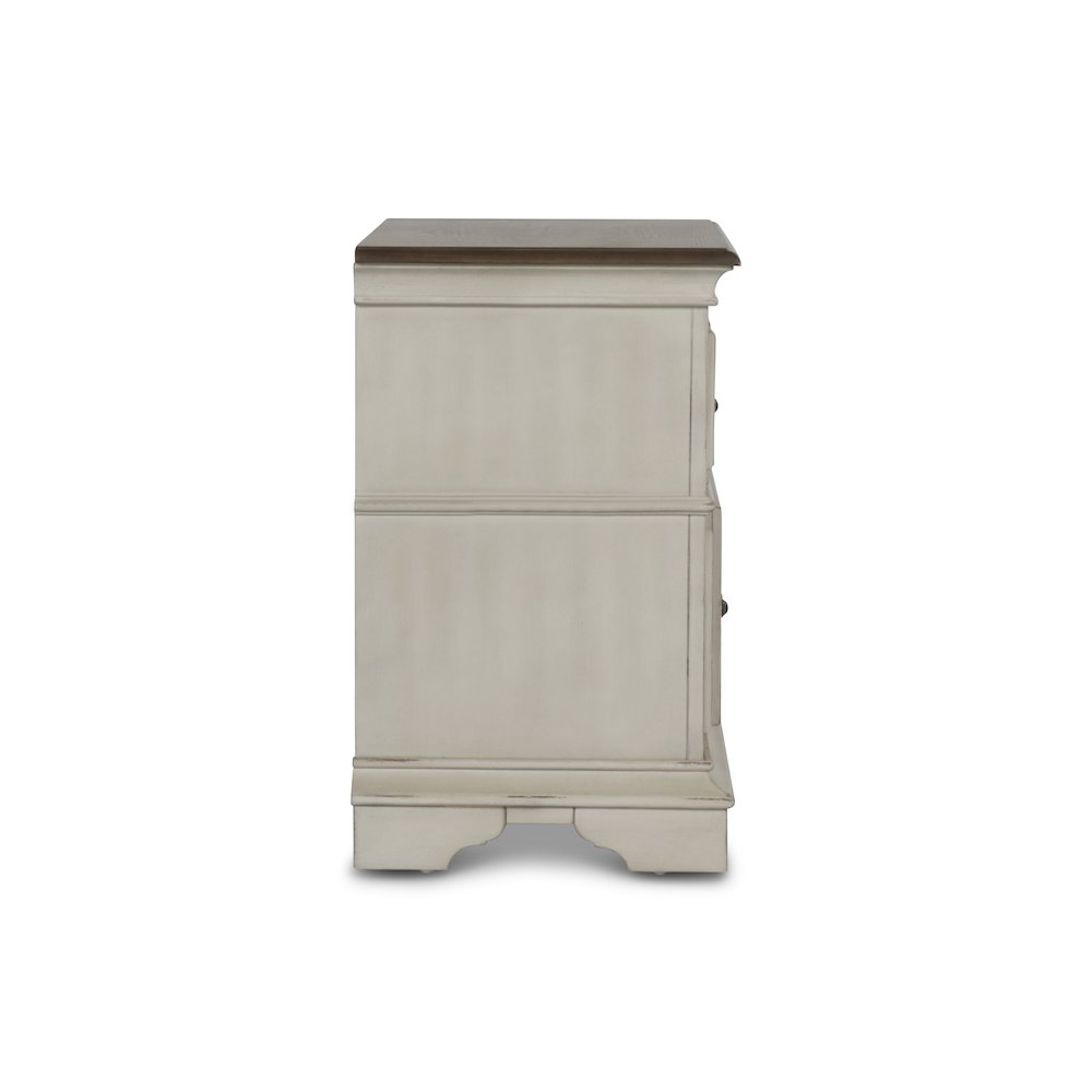 Anastasia Wood Nightstand in Ant. White (Set of 2)
