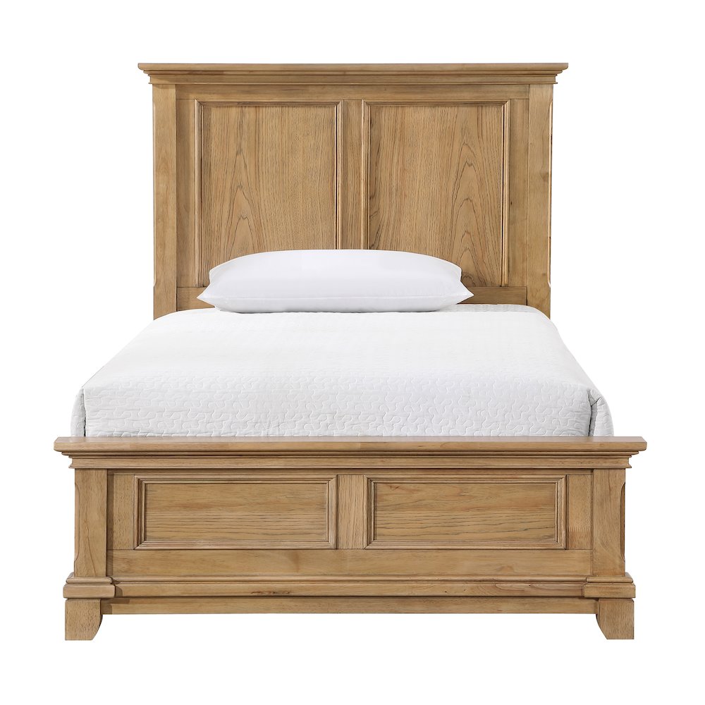 Sunstone Wood Full Size Panel Bed in Natural
