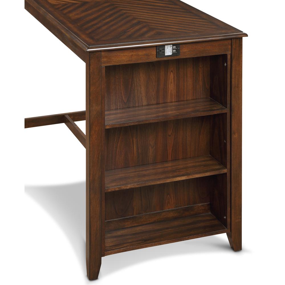 Amy 5-pc Wood Rectangle Counter Set with 4 Chairs in Cherry