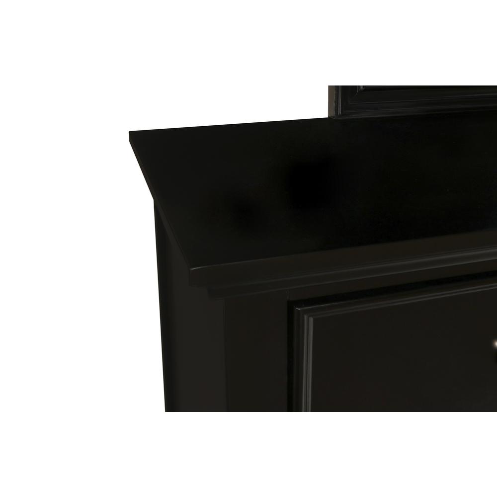 Furniture Tamarack 8-Drawer Wood Dresser with Mirror in Black