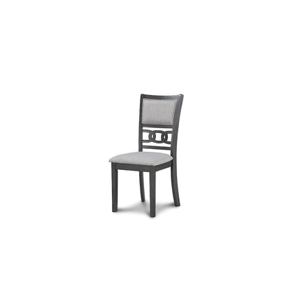 Gia Gray Wood Dining Chair with Fabric Seat (Set of 4)