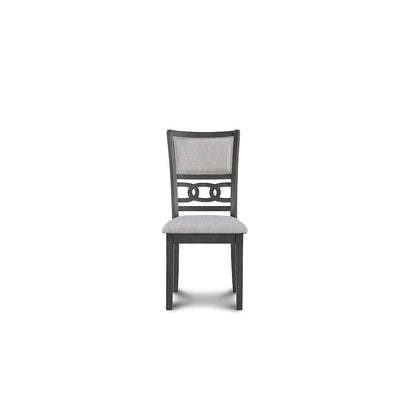 Gia Gray Wood Dining Chair with Fabric Seat (Set of 4)
