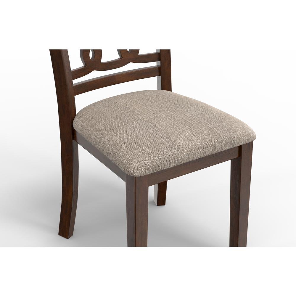 Wood Square Dining Table Set for 4 – Small Kitchen Table Set in Brown