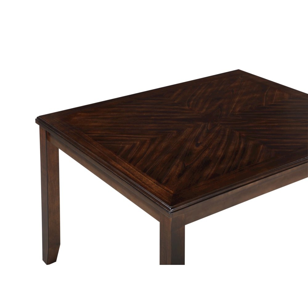 Wood Square Dining Table Set for 4 – Small Kitchen Table Set in Brown