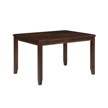 Wood Square Dining Table Set for 4 – Small Kitchen Table Set in Brown