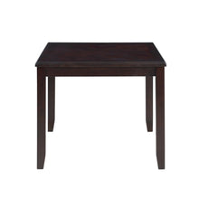 5-Piece Rectangular Dining Set 48" Table 4 Chairs Ebony Brown