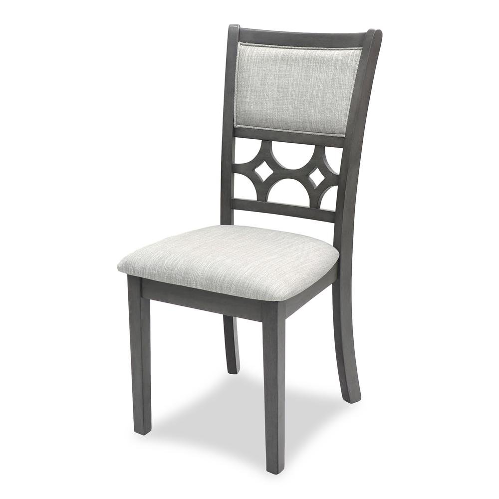 Gray Round Dining Table Set for 4 – Kitchen Table and Chairs Set