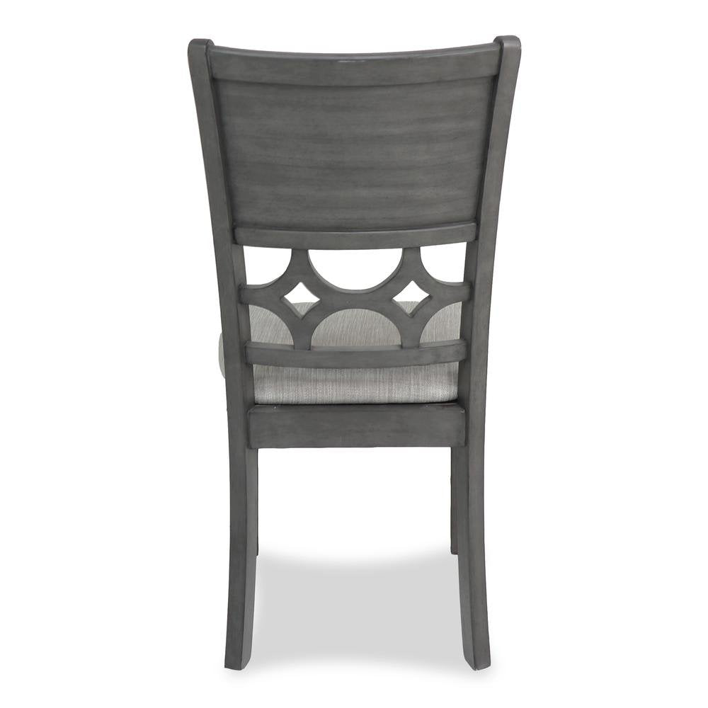 Gray Round Dining Table Set for 4 – Kitchen Table and Chairs Set