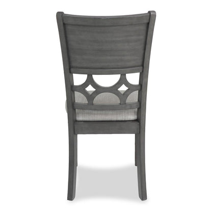 Gray Round Dining Table Set for 4 – Kitchen Table and Chairs Set