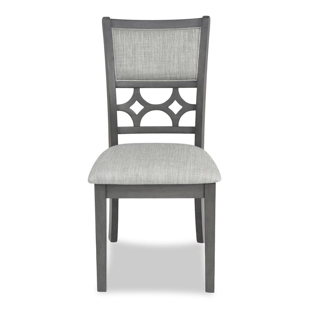Gray Round Dining Table Set for 4 – Kitchen Table and Chairs Set