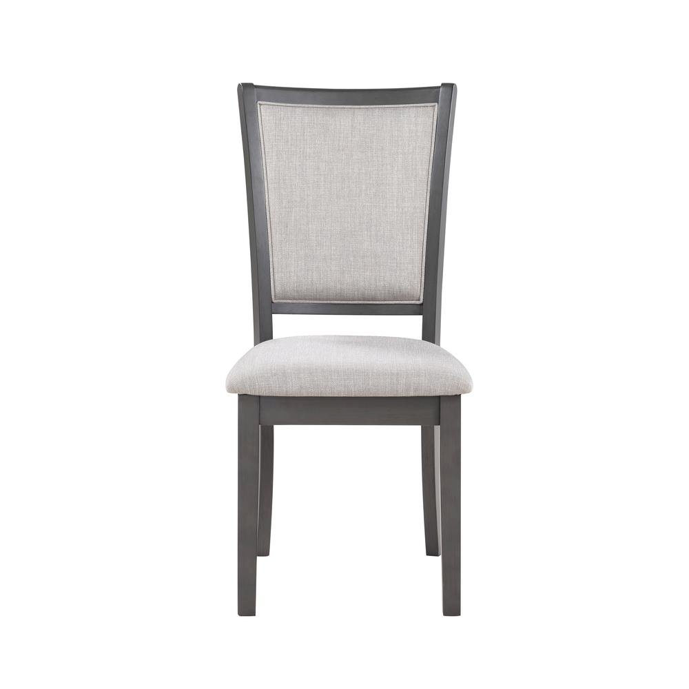 Gray Wood Round Dining Table Set for 4 – Kitchen and Dining Room Use