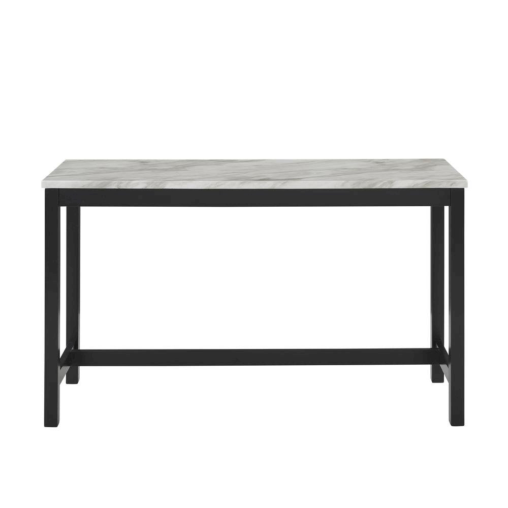 Gray Bar Table Set with Stools – Console and Sofa Table Seating Combo