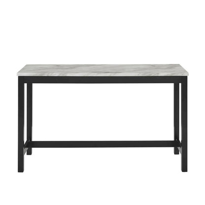 Gray Bar Table Set with Stools – Console and Sofa Table Seating Combo