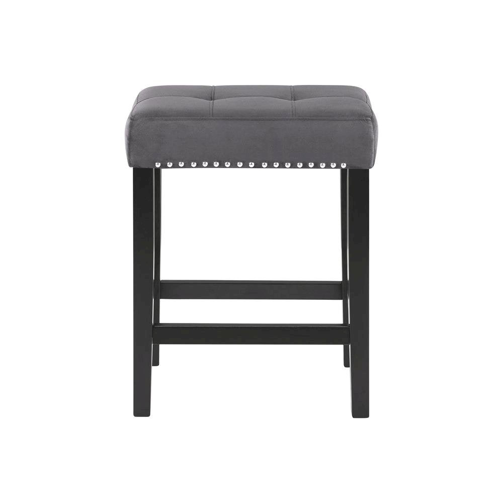 Gray Bar Table Set with Stools – Console and Sofa Table Seating Combo