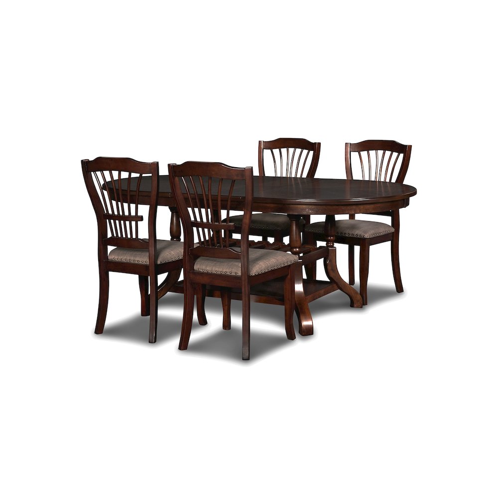 Furniture Bixby Contemporary Solid Wood Dining Table in Espresso