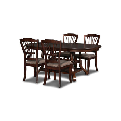 Furniture Bixby Contemporary Solid Wood Dining Table in Espresso