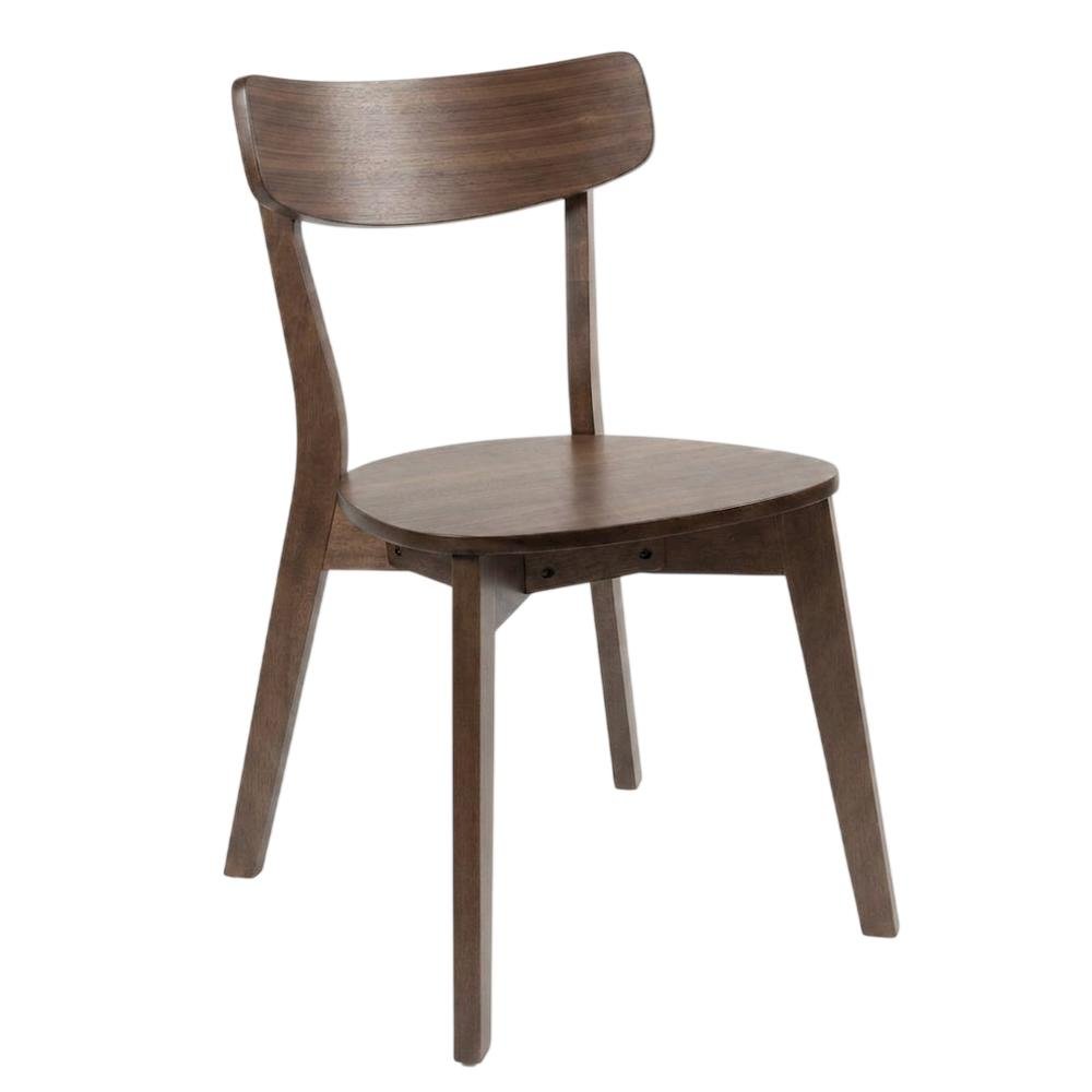 Modern Rubberwood and MDF Dining Chair with Lacquer Finish for Dining Room