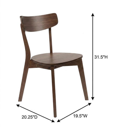 Modern Rubberwood and MDF Dining Chair with Lacquer Finish for Dining Room