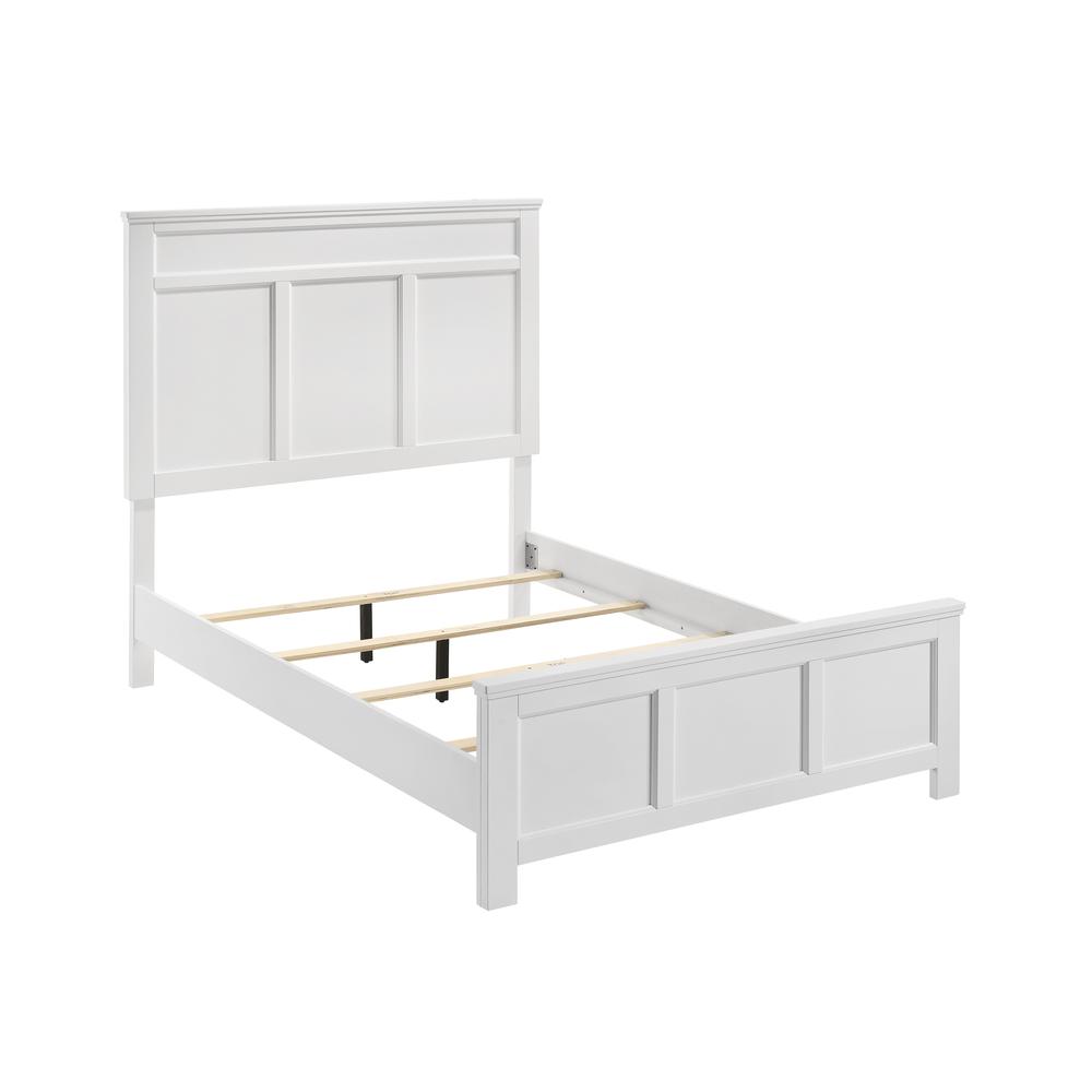 Furniture Andover Traditional Twin Size Wood Bed in White
