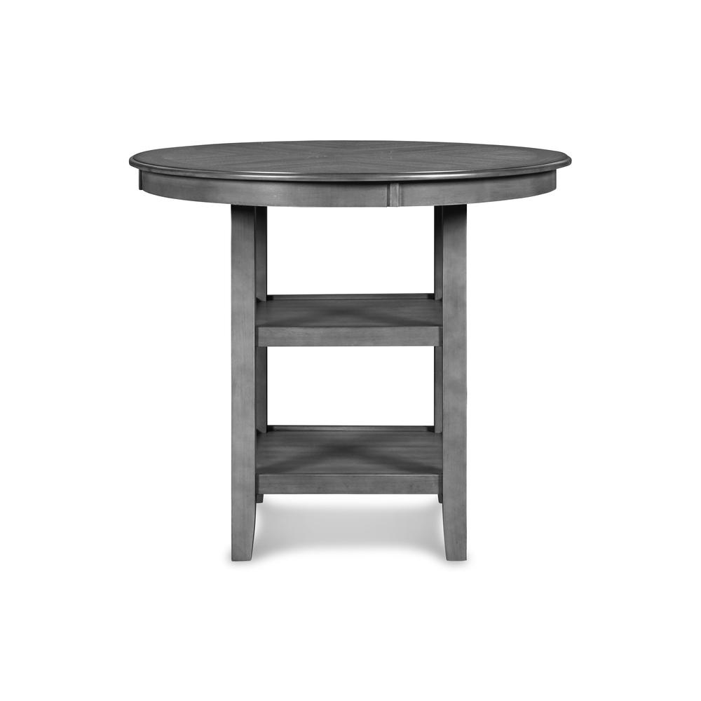 Furniture Gia 5-Piece Transitional Wood Dining Set in Gray