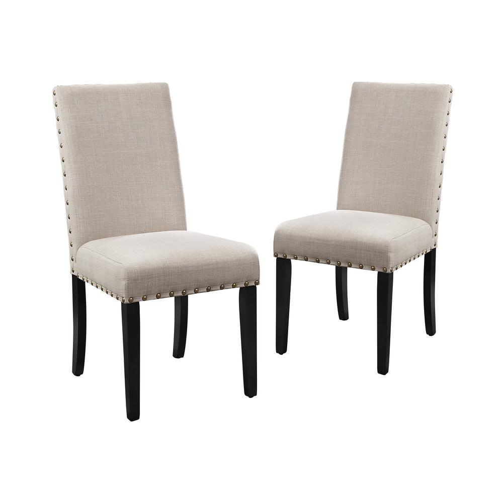 Furniture Crispin Melamine Round Dining Table & 4 Chairs in Natural