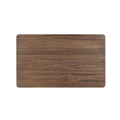 Oscar 5-Piece Wood Counter Table Set in Walnut/Teal