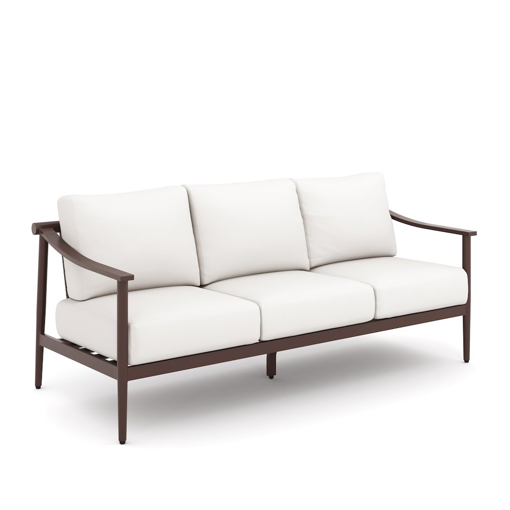 Moana 4 Pc Set - Sofa, 2 Club Chairs, Coffee Table-Ivory