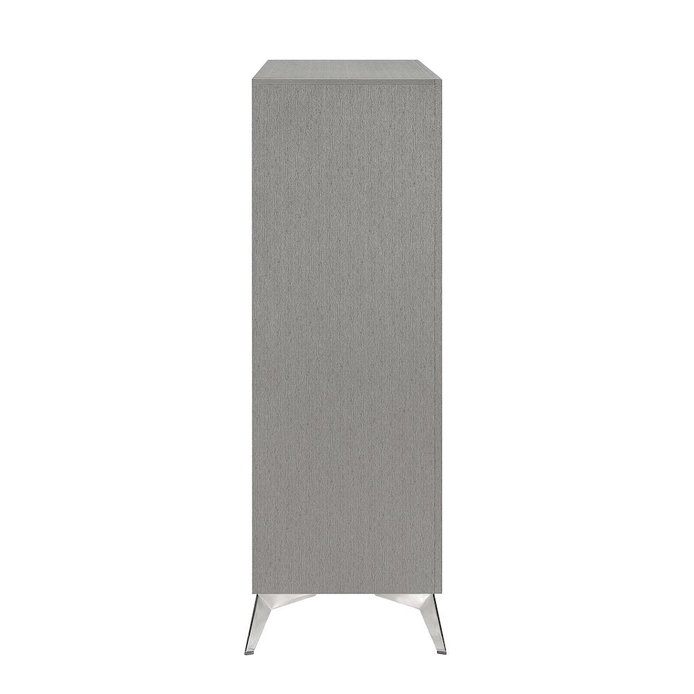 Huxley 3-Pc Wood Bedroom Set with Chest in Gray