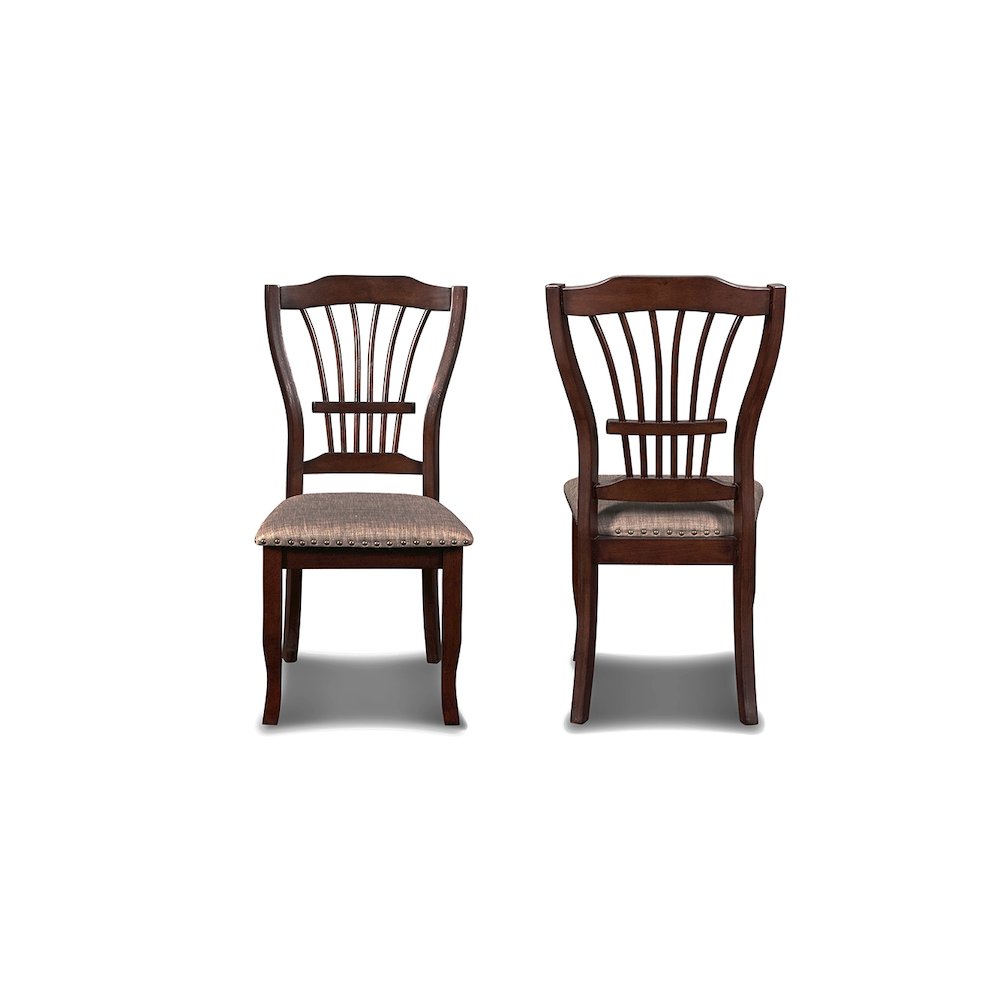 Furniture Bixby Solid Wood Dining Chairs in Espresso (Set of 2)