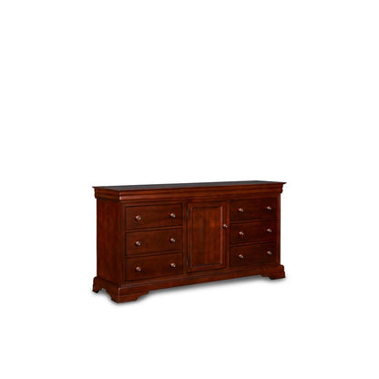 Furniture Versailles Solid Wood Engineered Wood Dresser in Cherry