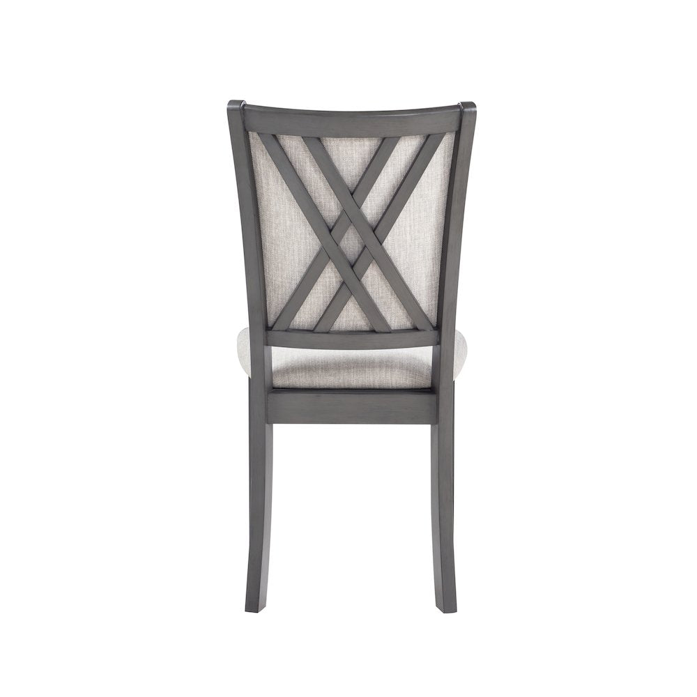 Amy Wood Dining Chair in Gray (Set of 4)
