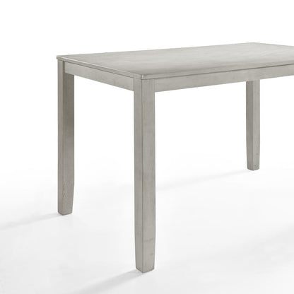 Furniture Pascal 59" Wood Rectangle Counter Table in Driftwood