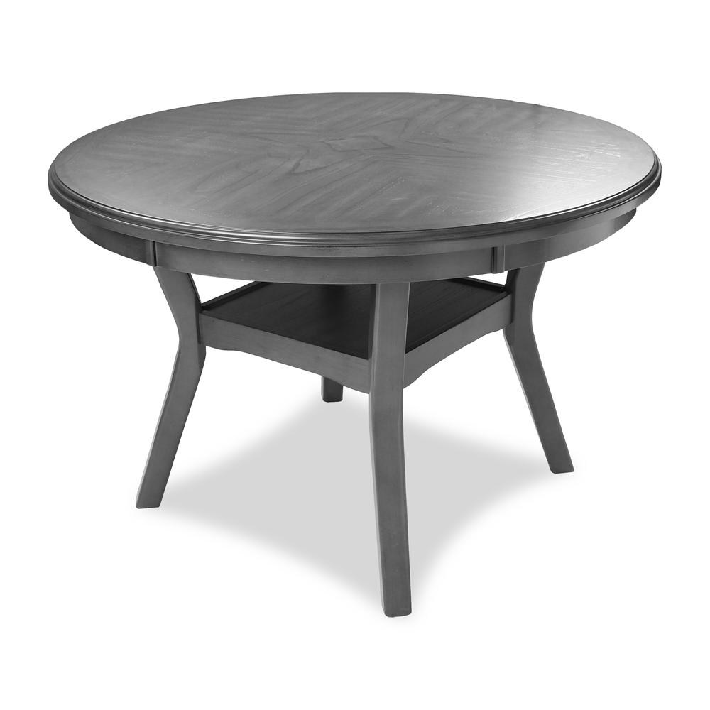 Furniture Mitchell 5-Piece Transitional Wood Dining Set in Gray