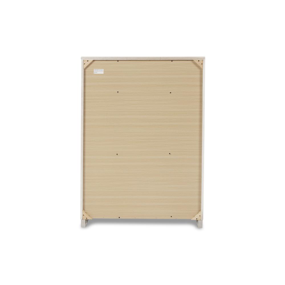 Furniture Sapphire Modern Solid Wood Chest in White