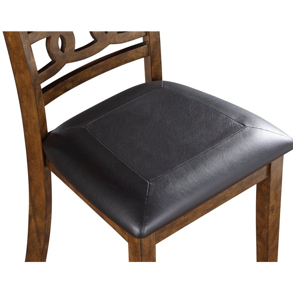 Brown Dining Room Chairs Set of 6 – Solid Wood Dining Table Seating