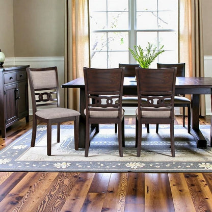 Dining Chairs Set of 6, Upholstered Dining Chairs for Dining Room in Grey