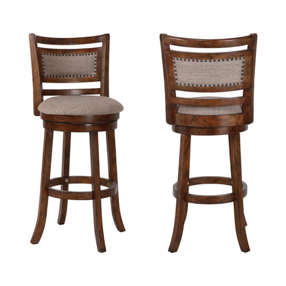 Swivel Bar Stools with Backs – Extra Tall Counter Height Stools, Set of 2