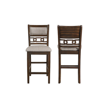 Gia Wood Counter Dining Chair in Cherry (Set of 6)