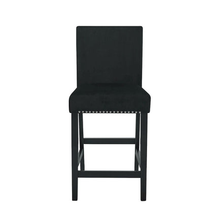 Celeste Wood Counter Chair in Black (Set of 4)