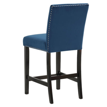 Celeste Wood Counter Chair in Blue (Set of 6)