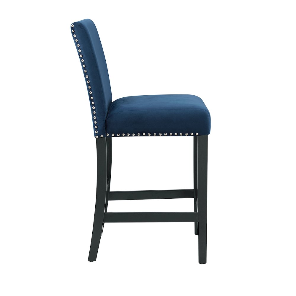 Celeste Wood Counter Chair in Blue (Set of 6)