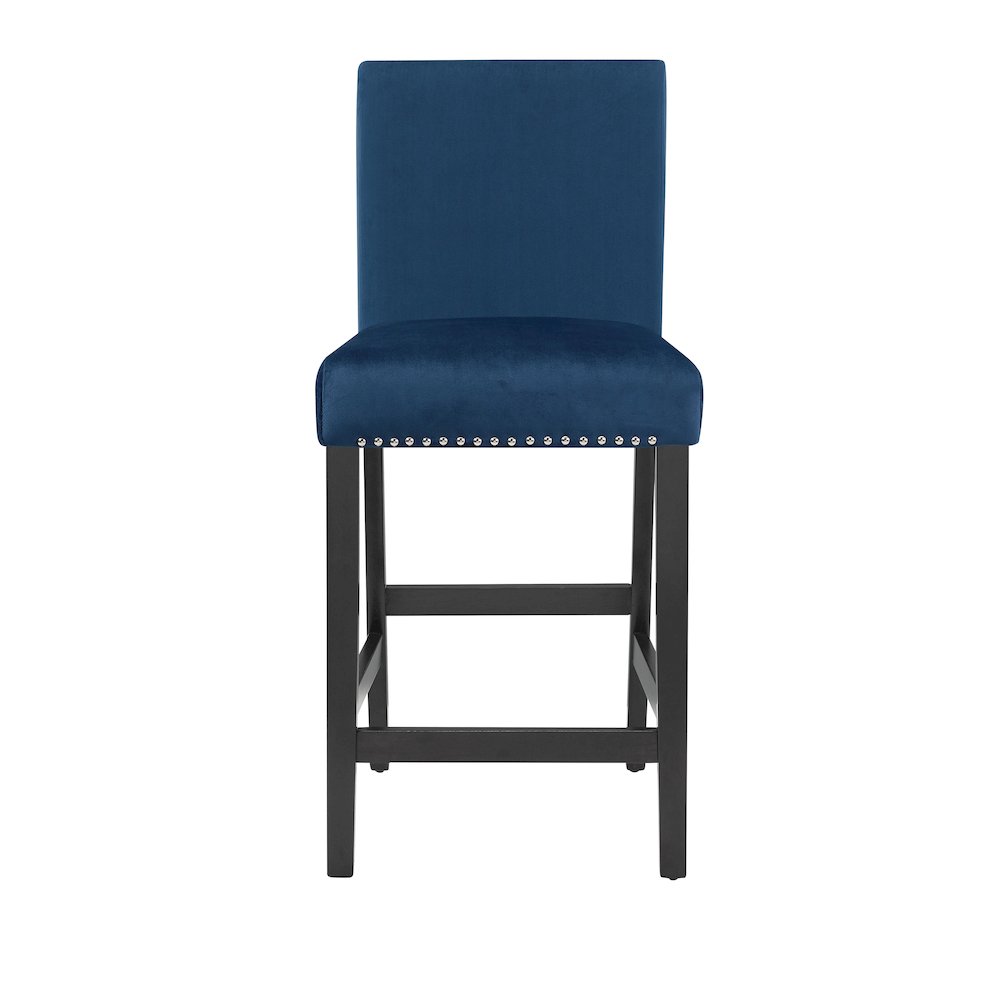 Celeste Wood Counter Chair in Blue (Set of 6)