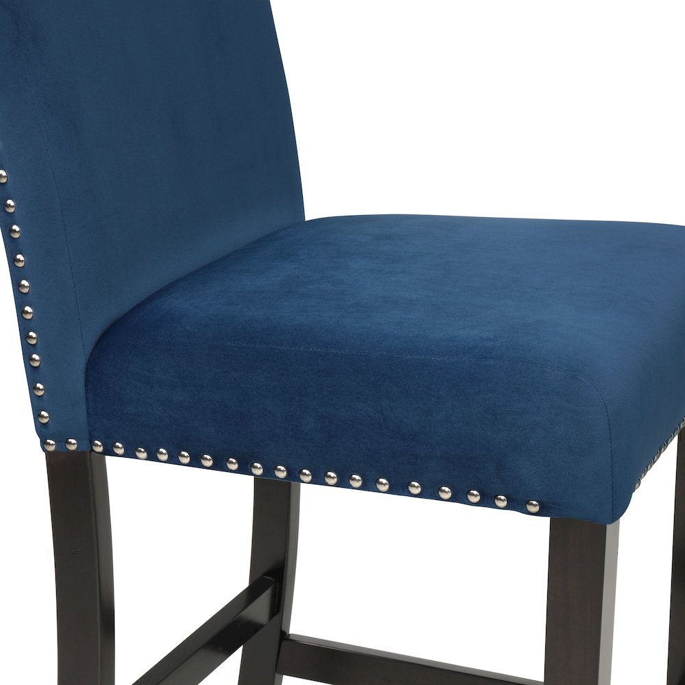 Celeste Wood Counter Chair in Blue (Set of 6)