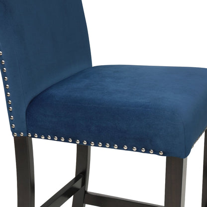 Celeste Wood Counter Chair in Blue (Set of 6)