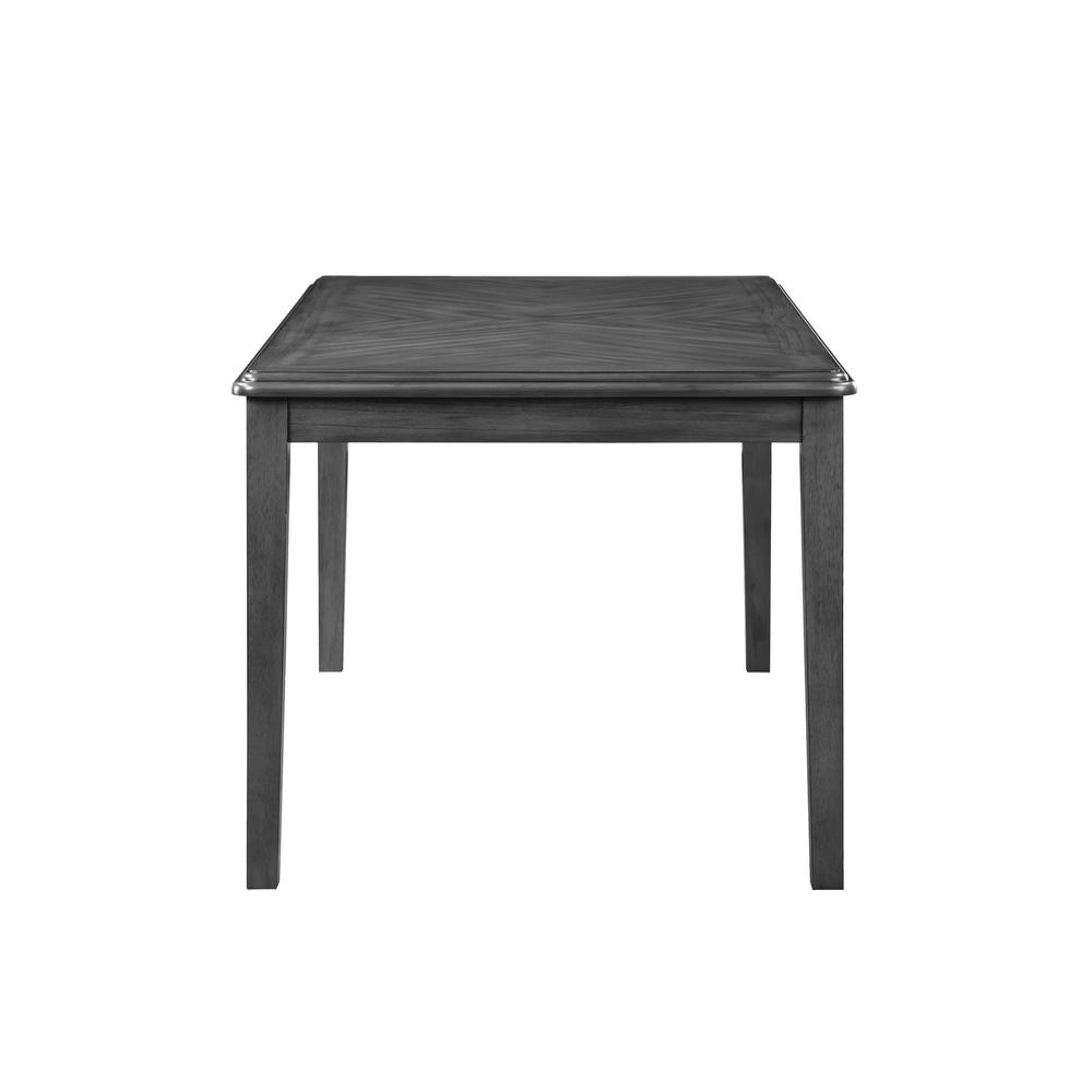Gia 5-Piece 60" Wood Rectangle Dining Set with 4 Chairs in Gray