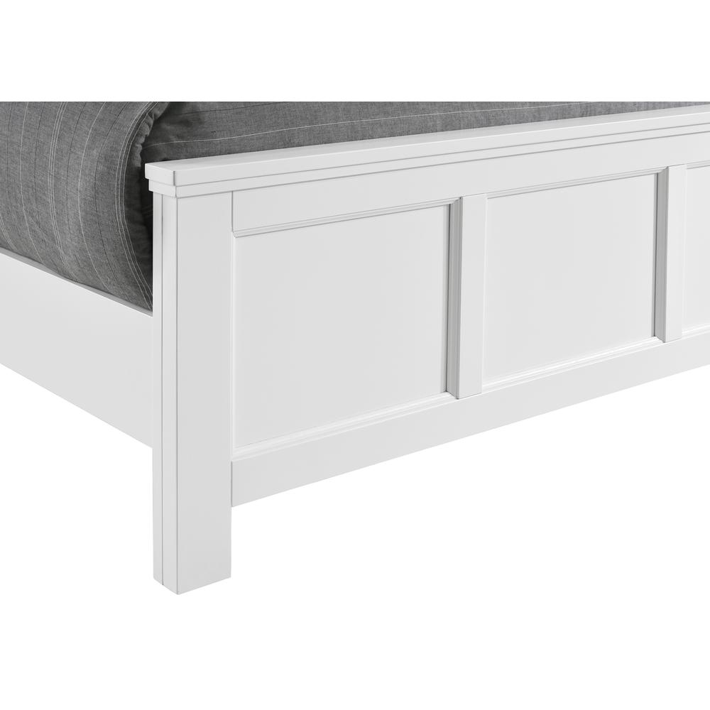 Furniture Andover Traditional Full Size Wood Bed in White