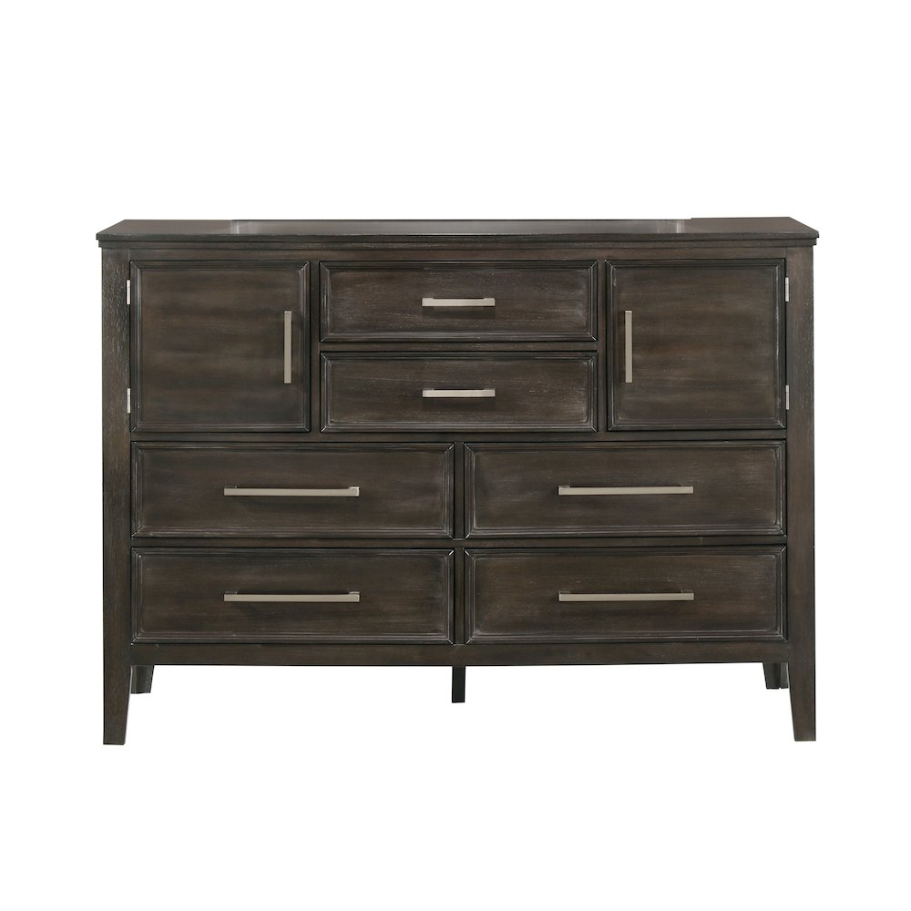 Andover 3-Pc Wood Bedroom Set with Dresser in Nutmeg