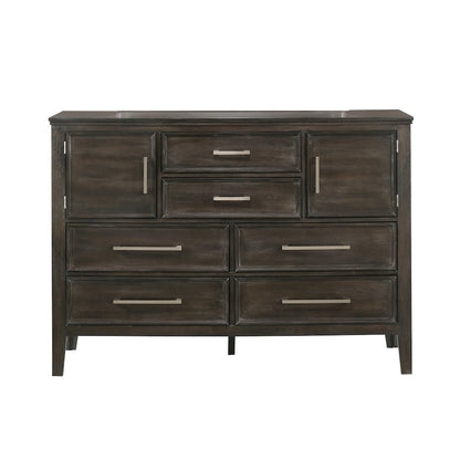 Andover 3-Pc Wood Bedroom Set with Dresser in Nutmeg
